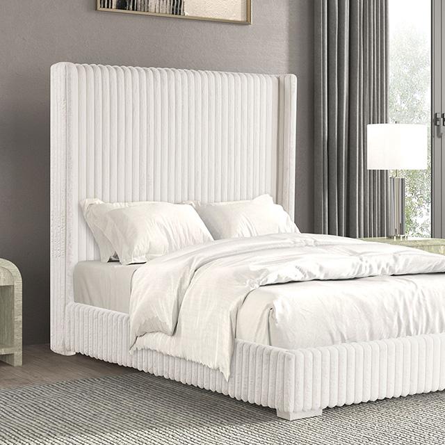 Cadwell Bed Black, Grey, Pink & White - Visions in Furniture (La Mirada, CA)
