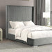 Cadwell Bed Black, Grey, Pink & White - Visions in Furniture (La Mirada, CA)