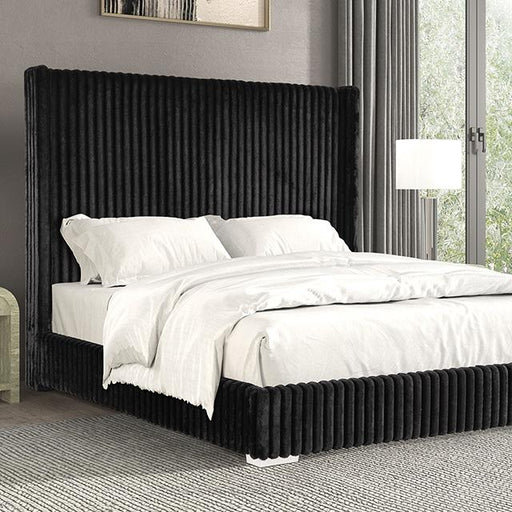 Cadwell Bed Black, Grey, Pink & White - Visions in Furniture (La Mirada, CA)