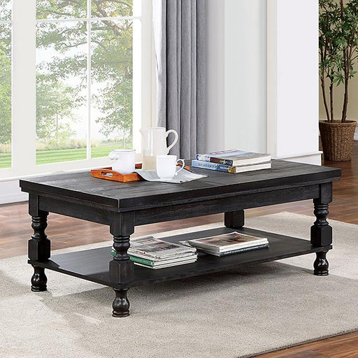 CALANDRA Coffee Table, Antique Black - Visions in Furniture (La Mirada, CA)