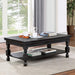 CALANDRA Coffee Table, Antique Black - Visions in Furniture (La Mirada, CA)
