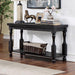 CALANDRA Sofa Table, Antique Black - Visions in Furniture (La Mirada, CA)