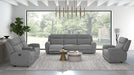 Antonius Manual Recliner Loveseat w/ Console - Visions in Furniture (La Mirada, CA)