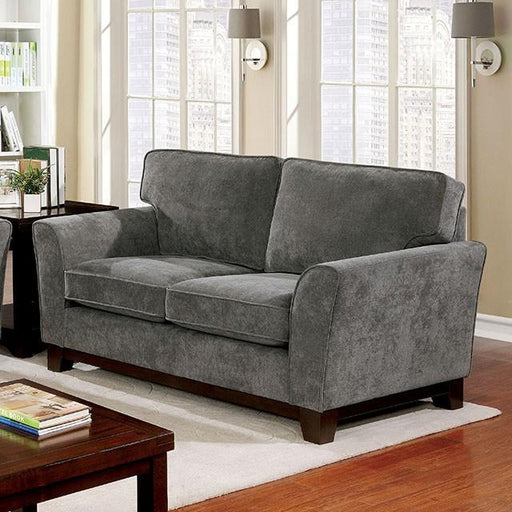 Caldicot Gray Love Seat - Visions in Furniture (La Mirada, CA)