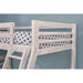 California III Wire-Brushed White Twin/Full Bunk Bed w/ 2 Drawers - Visions in Furniture (La Mirada, CA)