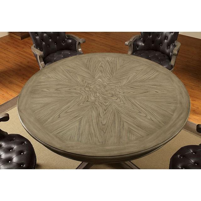 YELENA Gray Game Table - Visions in Furniture (La Mirada, CA)
