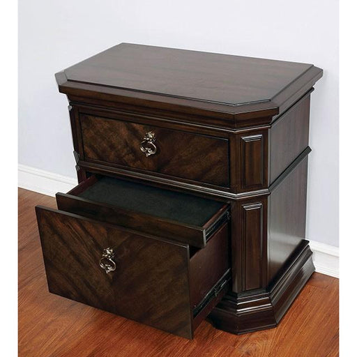 Calliope Espresso Night Stand - Visions in Furniture (La Mirada, CA)