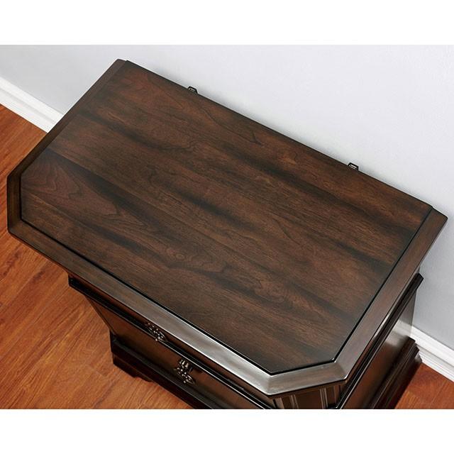 Calliope Espresso Night Stand - Visions in Furniture (La Mirada, CA)
