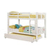 Cameron Dark Walnut, White & Gray Full/Full Bunk Bed - Visions in Furniture (La Mirada, CA)
