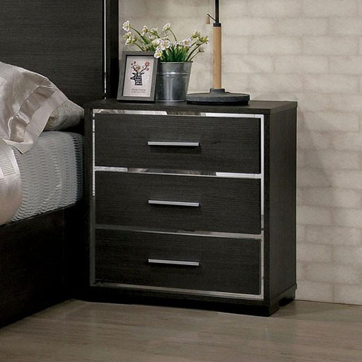 Camryn Warm Gray Night Stand - Visions in Furniture (La Mirada, CA)