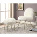 Caoimhe White/Gold Accent Chair - Visions in Furniture (La Mirada, CA)
