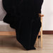 Caparica Black Throw, Black - Visions in Furniture (La Mirada, CA)