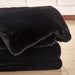 Caparica Black Throw, Black - Visions in Furniture (La Mirada, CA)