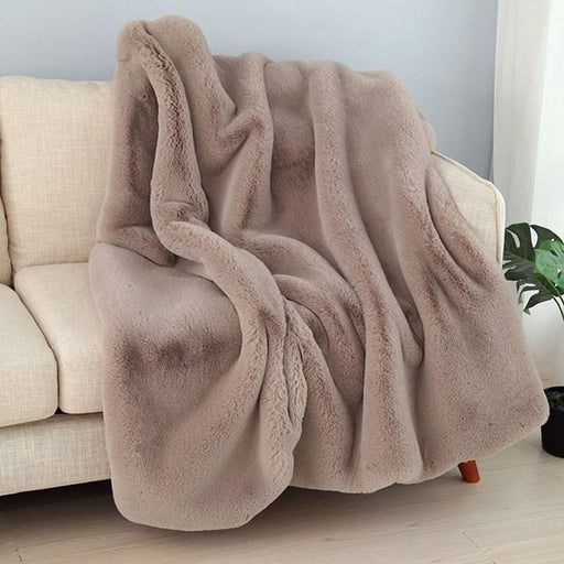 Caparica Blush Throw, Blush - Visions in Furniture (La Mirada, CA)