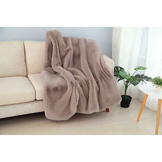 Caparica Blush Throw, Blush - Visions in Furniture (La Mirada, CA)