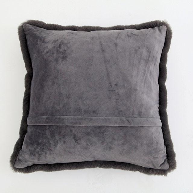 Caparica Charcoal 20" X 20" Pillow, Charcoal - Visions in Furniture (La Mirada, CA)