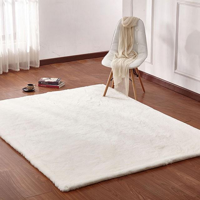 Caparica Off White 5' X 7' Area Rug - Visions in Furniture (La Mirada, CA)