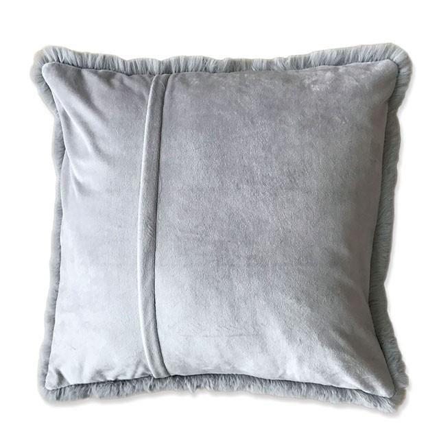 Caparica Silver 20" X 20" Pillow, Silver - Visions in Furniture (La Mirada, CA)