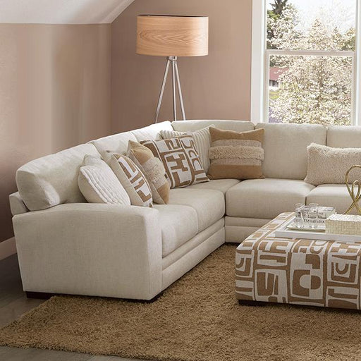 CARLETON Sectional, Ivory/Tan - Visions in Furniture (La Mirada, CA)