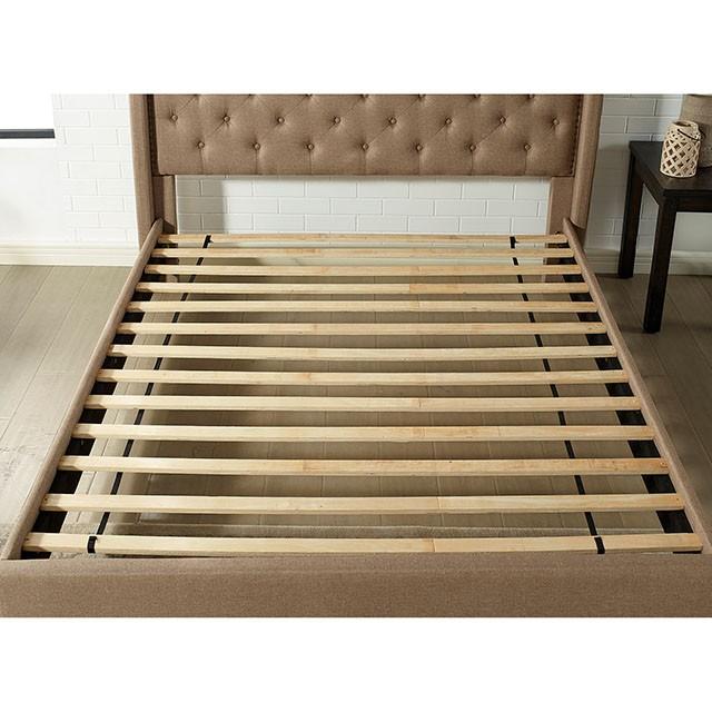 Carly Bed Grey & Brown - Visions in Furniture (La Mirada, CA)