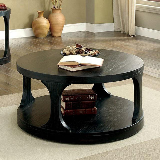 Carrie Antique Black Coffee Table - Visions in Furniture (La Mirada, CA)