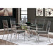 Casper 7 Pc Dining Table Set Chrome - Visions in Furniture (La Mirada, CA)