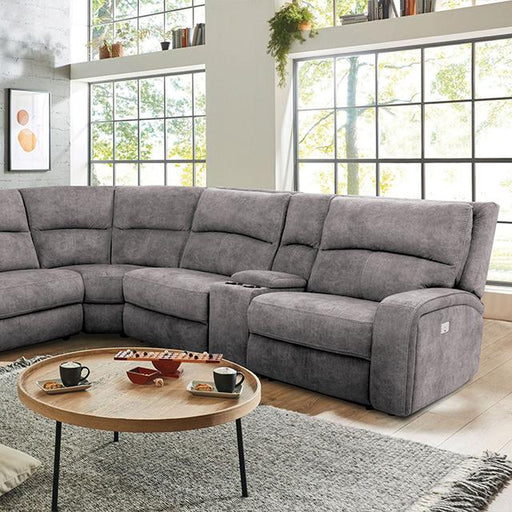 APOSTOLOS Power Sectional, Light Gray - Visions in Furniture (La Mirada, CA)