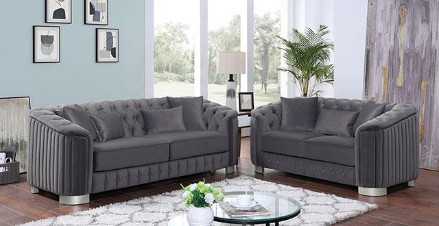 CASTELLON Chair, Dark Gray - Visions in Furniture (La Mirada, CA)