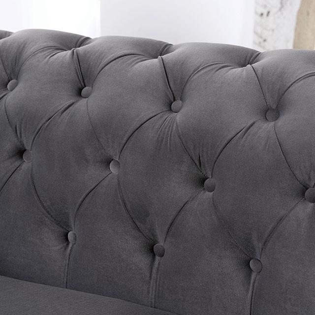 CASTELLON Chair, Dark Gray - Visions in Furniture (La Mirada, CA)