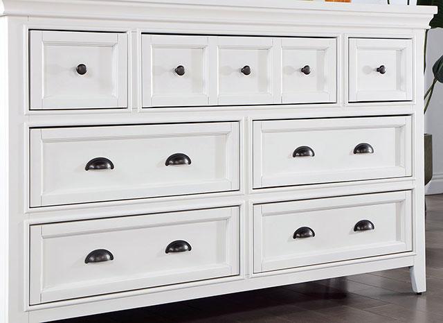 CASTILE Dresser, White - Visions in Furniture (La Mirada, CA)