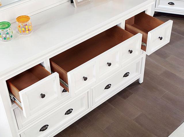 CASTILE Dresser, White - Visions in Furniture (La Mirada, CA)