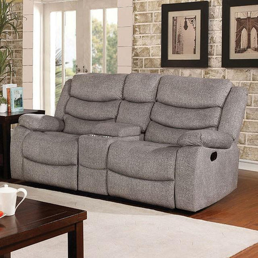 Castleford Light Gray Console Love Seat - Visions in Furniture (La Mirada, CA)