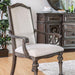 ARCADIA Rustic Natural Tone/ Ivory Arm Chair (2/CTN) - Visions in Furniture (La Mirada, CA)