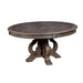 Arcadia Rustic Natural Tone Round Dining Table - Visions in Furniture (La Mirada, CA)