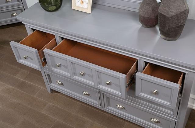 CASTLILE Dresser, Gray - Visions in Furniture (La Mirada, CA)