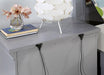 CASTLILE Night Stand w/ USB, Gray - Visions in Furniture (La Mirada, CA)
