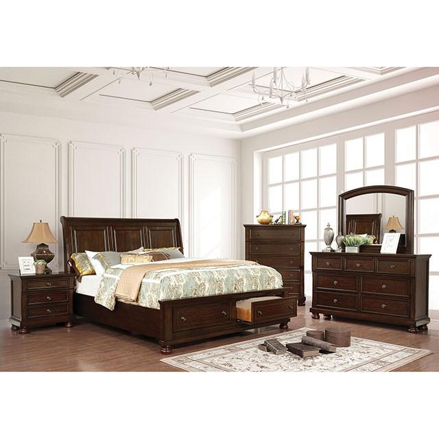 Castor Bed Black, Chrome, & White - Visions in Furniture (La Mirada, CA)