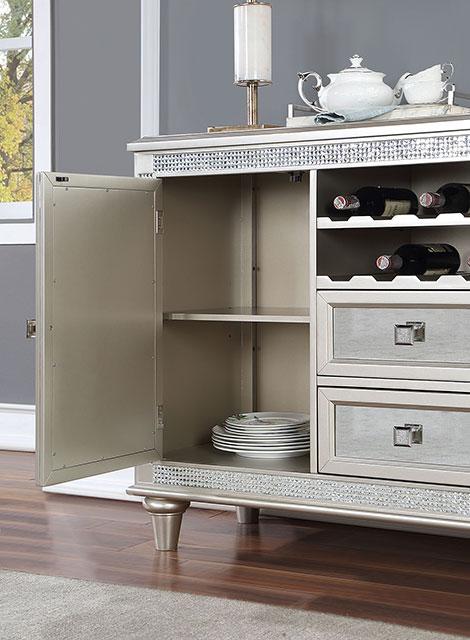 CATHALINA Server, Silver - Visions in Furniture (La Mirada, CA)
