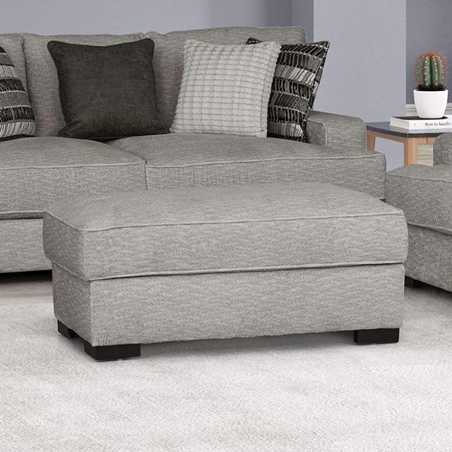 ARDENFOLD Ottoman, Beige & Gray - Visions in Furniture (La Mirada, CA)