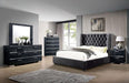Cayla Bed Silver & Grey - Visions in Furniture (La Mirada, CA)