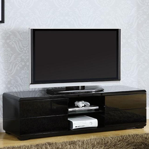 Cerro Black 59" TV Console, Black - Visions in Furniture (La Mirada, CA)