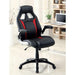 Argon Black/Silver/Red Office Chair - Visions in Furniture (La Mirada, CA)