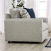 CHANCERY Chair & Half, Gray/Navy - Visions in Furniture (La Mirada, CA)