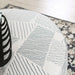 CHANCERY Ottoman, Gray/Navy - Visions in Furniture (La Mirada, CA)