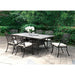 Charissa Antique Black/Beige Arm Chair (4/CTN) - Visions in Furniture (La Mirada, CA)