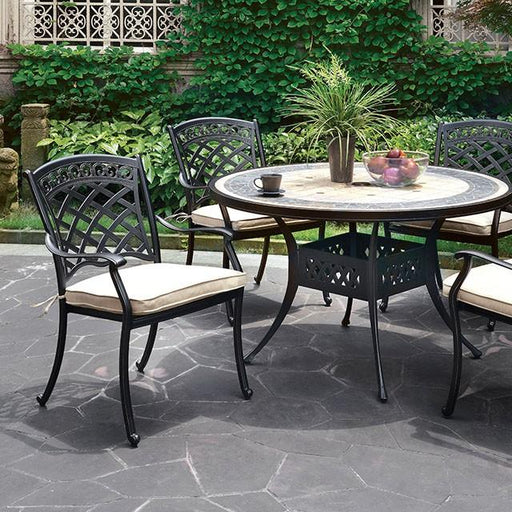 Charissa Round Patio Table - Visions in Furniture (La Mirada, CA)