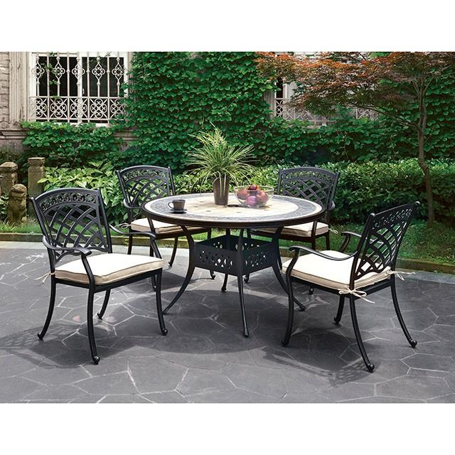 Charissa Round Patio Table - Visions in Furniture (La Mirada, CA)