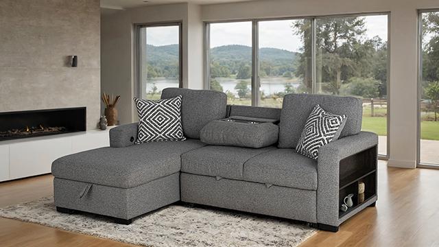 Chatham Sectional Gray - Visions in Furniture (La Mirada, CA)