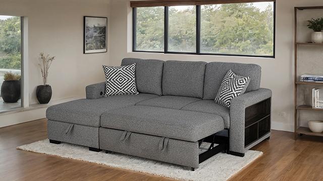 Chatham Sectional Gray - Visions in Furniture (La Mirada, CA)