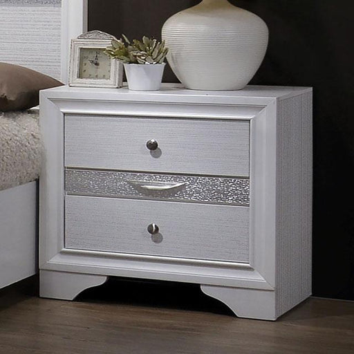Chrissy White Night Stand - Visions in Furniture (La Mirada, CA)
